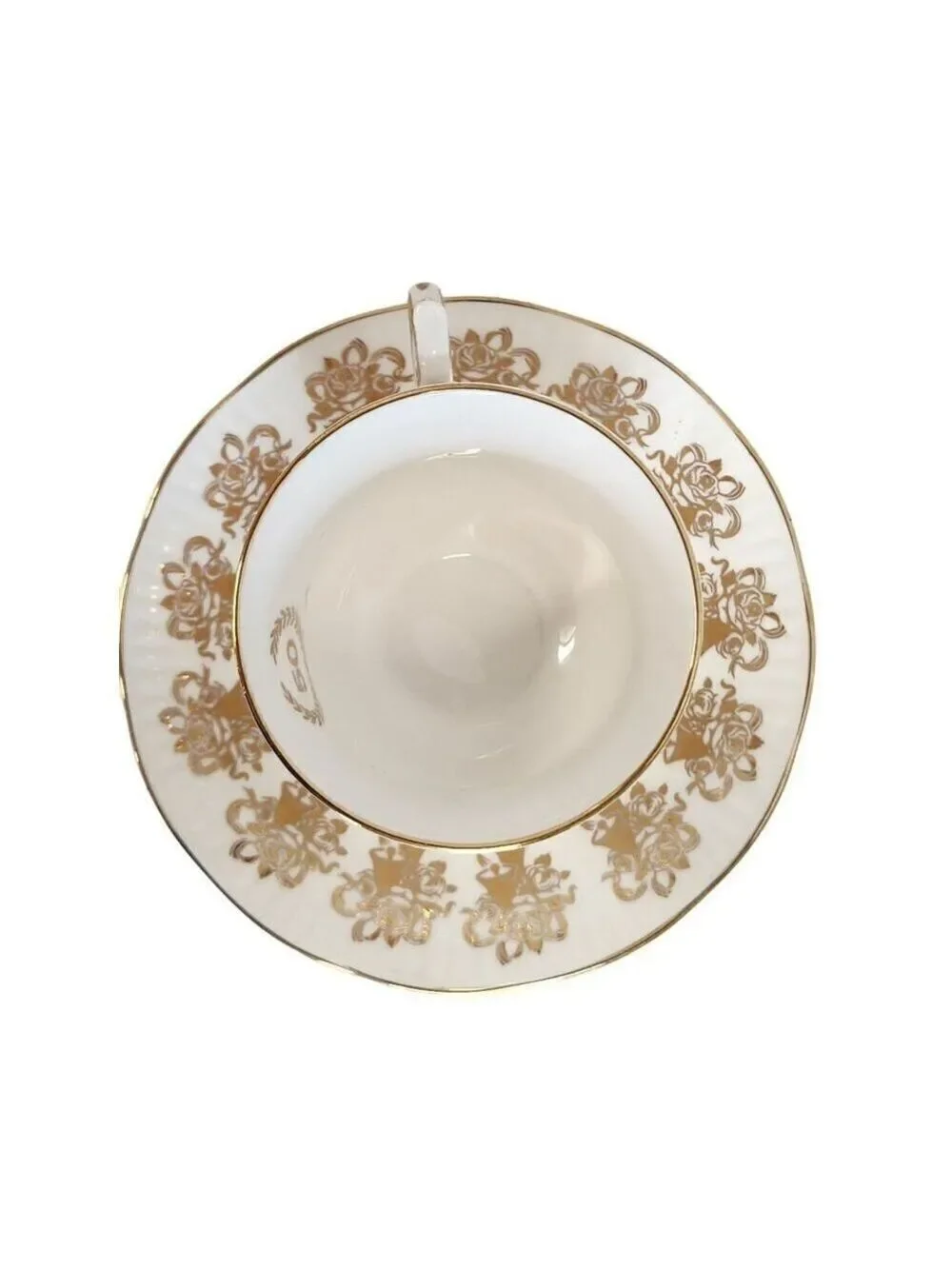 Elizabethan Staffordshire Hand Decorated 50th Anniversary Fine Bone China Tea Cu
